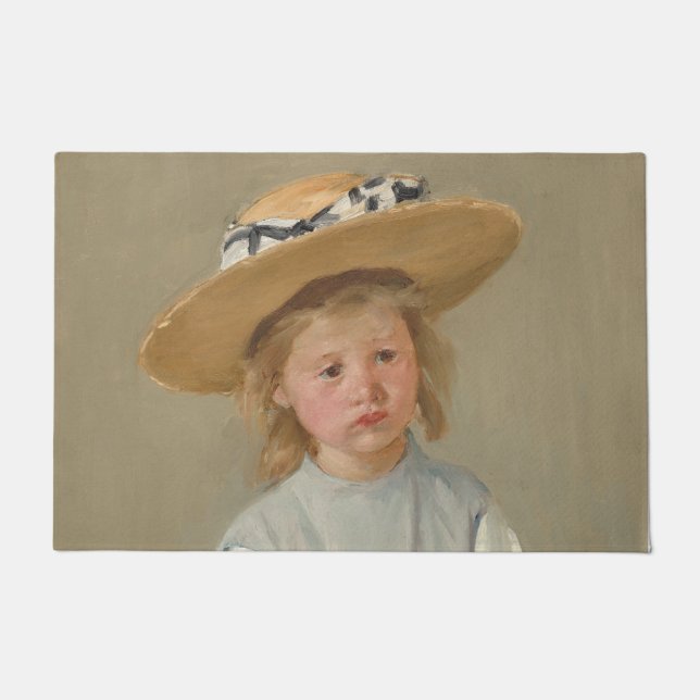 Mary Cassatt - Kind in een rietje Pet Deurmat (Voorkant)