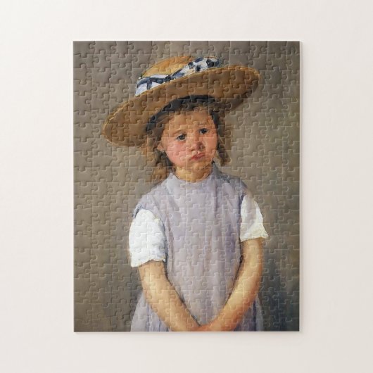 Mary Cassatt "Kind in een rietje Pet" Legpuzzel (Verticaal)