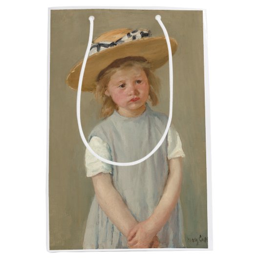 Mary Cassatt - Kind in een rietje Pet Medium Cadeauzakje (Voorkant)