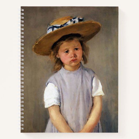 Mary Cassatt: Kind in een rietje Pet Notitieboek (Voorkant)