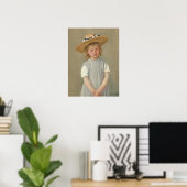 Mary Cassatt - Kind in een rietje Pet Poster (Thuiskantoor)