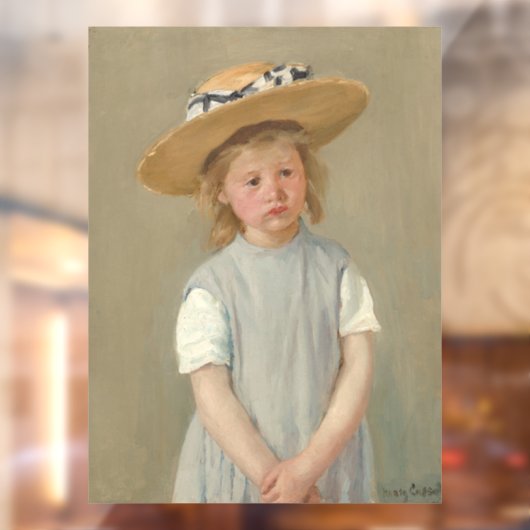 Mary Cassatt - Kind in een rietje Pet Raamsticker (Vel 2)
