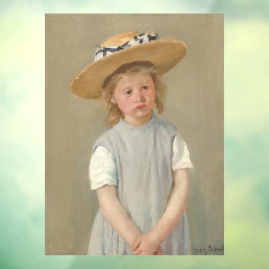 Mary Cassatt - Kind in een rietje Pet Raamsticker (Vel 3)