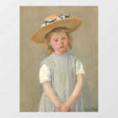 Mary Cassatt - Kind in een rietje Pet Raamsticker (Vel)