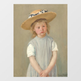 Mary Cassatt - Kind in een rietje Pet Raamsticker