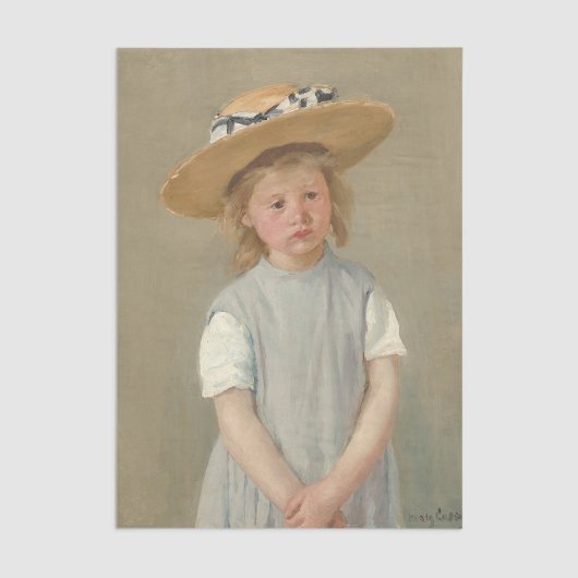 Mary Cassatt - Kind in een rietje Pet Tissuepapier