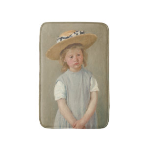 Mary Cassatt - Kind in een strohoed Badmat