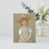 Mary Cassatt - Kind in een strohoed Briefkaart (Staand voorkant)