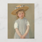 Mary Cassatt - Kind in een strohoed Briefkaart (Voorkant)