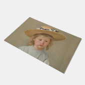 Mary Cassatt - Kind in een strohoed Deurmat (Schuin)