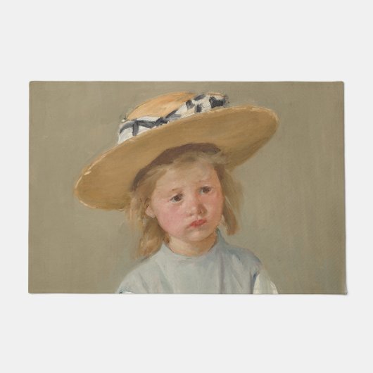 Mary Cassatt - Kind in een strohoed Deurmat (Voorkant)