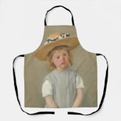 Mary Cassatt - Kind in een strohoed Schort (Voorkant)