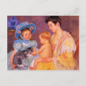 Mary Cassatt- Kinderen die met een kat spelen Briefkaart (Voorkant)