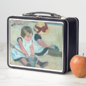 Mary Cassatt - Kinderen die op het strand spelen (In situ)