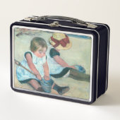 Mary Cassatt - Kinderen die op het strand spelen (Voorkant)
