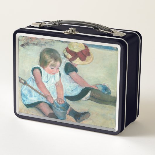 Mary Cassatt - Kinderen die op het strand spelen (Voorkant)
