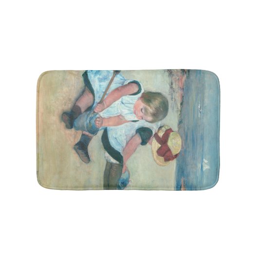 Mary Cassatt - Kinderen die op het strand spelen Badmat (Voorkant)