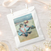 Mary Cassatt - Kinderen die op het strand spelen Bedankzakje (Geknipt)