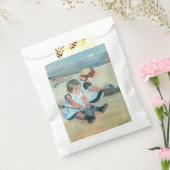 Mary Cassatt - Kinderen die op het strand spelen Bedankzakje (Gezegeld)