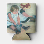 Mary Cassatt - Kinderen die op het strand spelen Blikjeskoeler (Voorkant)