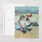 Mary Cassatt - Kinderen die op het strand spelen Briefkaart (Voorkant / Achterkant)