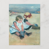 Mary Cassatt - Kinderen die op het strand spelen Briefkaart (Voorkant)
