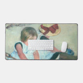 Mary Cassatt - Kinderen die op het strand spelen Bureaumat (Keyboard & Muis)