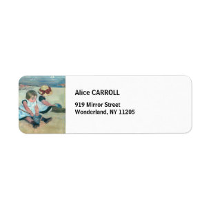 Mary Cassatt - Kinderen die op het strand spelen Etiket