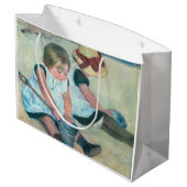 Mary Cassatt - Kinderen die op het strand spelen Groot Cadeauzakje (Achterkant Gekanteld)