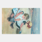 Mary Cassatt - Kinderen die op het strand spelen Inpakpapier Vel (Voorkant 2)