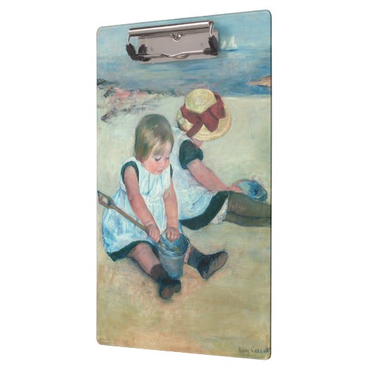 Mary Cassatt - Kinderen die op het strand spelen Klembord (Links)