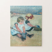 Mary Cassatt - Kinderen die op het strand spelen Legpuzzel (Verticaal)