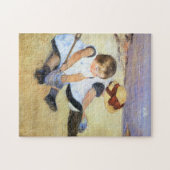 Mary Cassatt Kinderen die op het strand spelen Legpuzzel (Horizontaal)