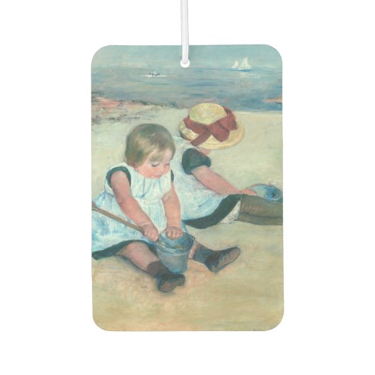 Mary Cassatt - Kinderen die op het strand spelen Luchtverfrisser (Voorkant)