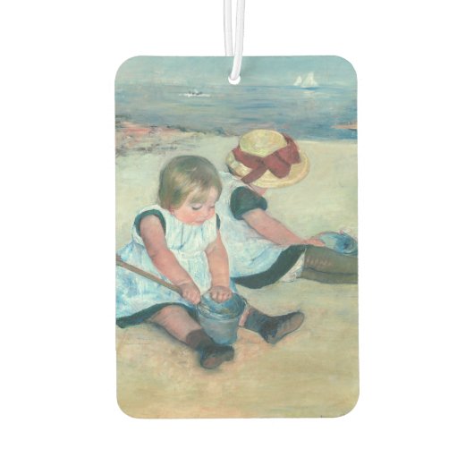 Mary Cassatt - Kinderen die op het strand spelen Luchtverfrisser (Achterkant)