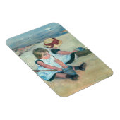Mary Cassatt - Kinderen die op het strand spelen Magneet (Rechterzijde)