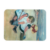 Mary Cassatt - Kinderen die op het strand spelen Magneet (Horizontaal)