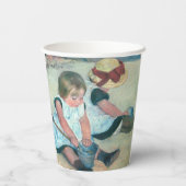 Mary Cassatt - Kinderen die op het strand spelen Papieren Bekers (Achterkant)