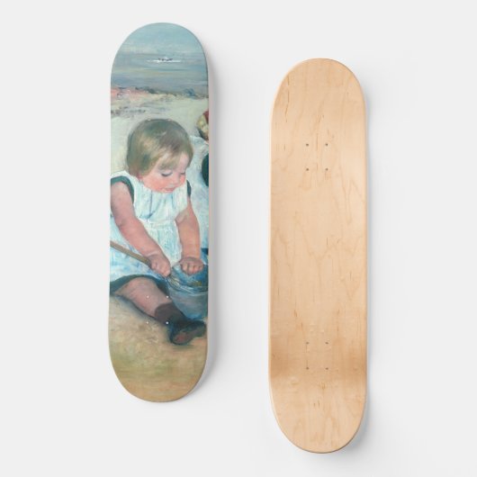Mary Cassatt - Kinderen die op het strand spelen Persoonlijk Skateboard (Voorkant)