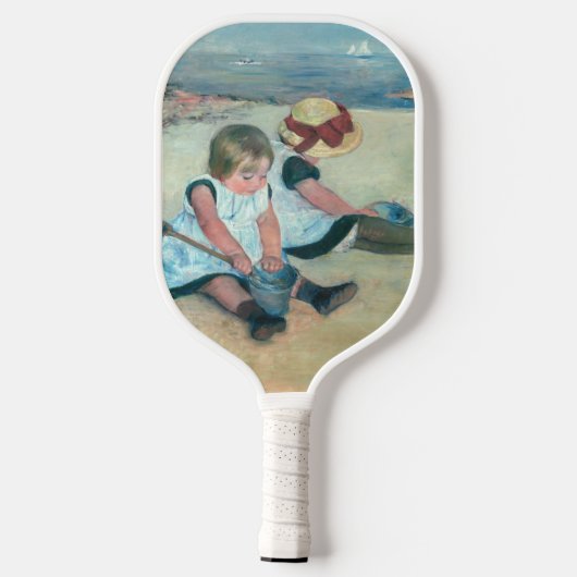 Mary Cassatt - Kinderen die op het strand spelen Pickleball Paddle (Achterkant)