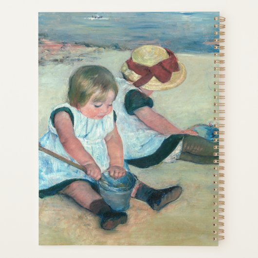 Mary Cassatt - Kinderen die op het strand spelen Planner (Achterkant)