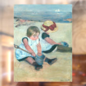 Mary Cassatt - Kinderen die op het strand spelen Raamsticker (Vel 2)
