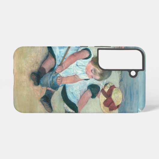 Mary Cassatt - Kinderen die op het strand spelen Samsung Galaxy Hoesje (Achterkant horizontaal)