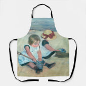 Mary Cassatt - Kinderen die op het strand spelen Schort (Voorkant)