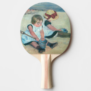 Mary Cassatt - Kinderen die op het strand spelen Tafeltennisbatje