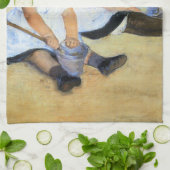 Mary Cassatt Kinderen die op het strand spelen Theedoek (Gevouwen)