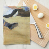 Mary Cassatt Kinderen die op het strand spelen Theedoek (Quarter Fold)