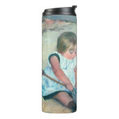 Mary Cassatt - Kinderen die op het strand spelen Thermosbeker (Gedraaid links)