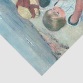 Mary Cassatt - Kinderen die op het strand spelen Tissuepapier (Detail)