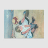 Mary Cassatt - Kinderen die op het strand spelen Tissuepapier (Voorkant)